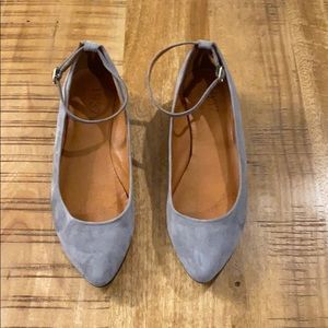 Madewell suede Mary Jane shoes